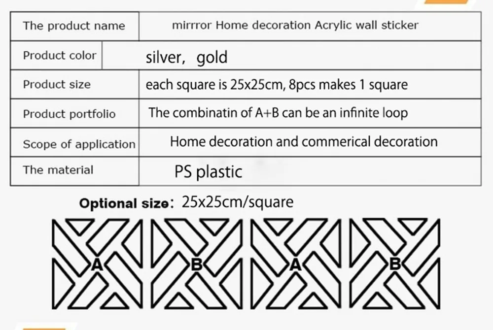 Funlife(TM) DIY зеркальная настенная наклейка, съемный домашний декор Funlife 25x100 см 32 шт./лот, украшение для дома, 3D зеркальная Настенная Наклейка s