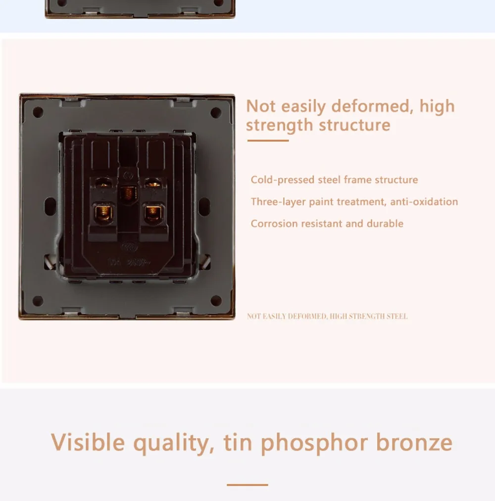 Роскошная резная Золотая многофункциональная настенная розетка 220v 10A