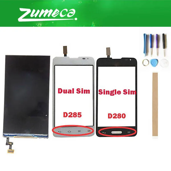 Высококачественный ЖК-дисплей и сенсорный экран для LG D280 D280N D285 L65 дигитайзер