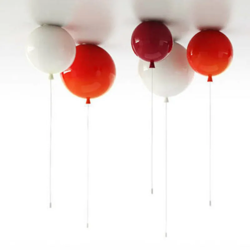 Modern Colorful Acryl Ballon Ceiling Lights For Children's Room Kindergarten Bedroom Living Lighting Fixture 20/25/30cm | Освещение