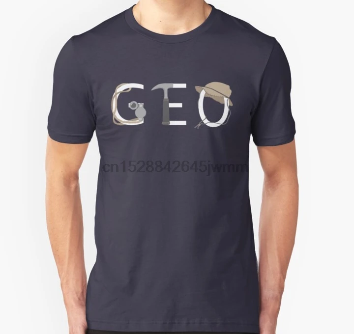 Мужская футболка с коротким рукавом геологические правила унисекс Топы женская |
