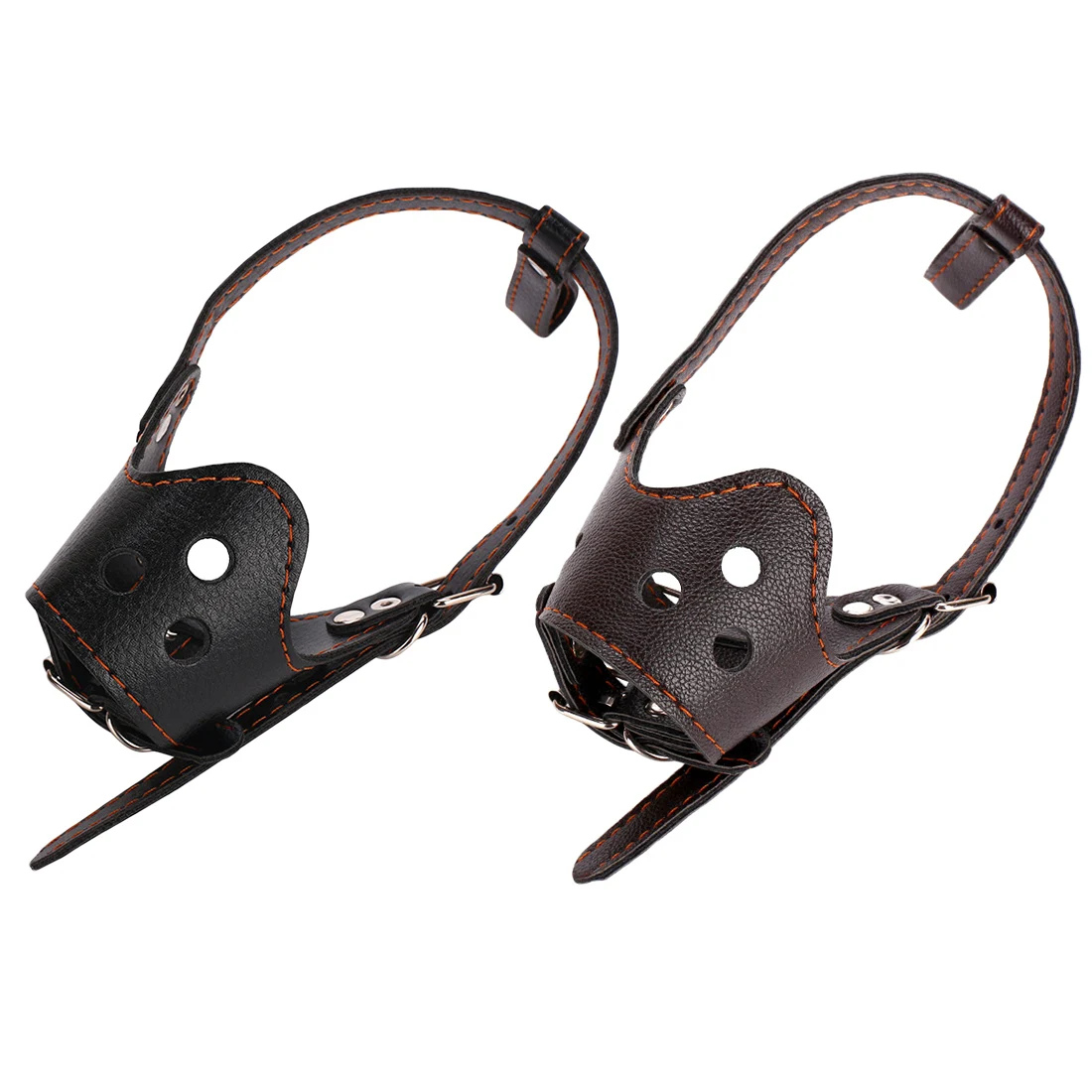 Аксессуары для собак регулируемая дышащая маска намордник из искусственной кожи