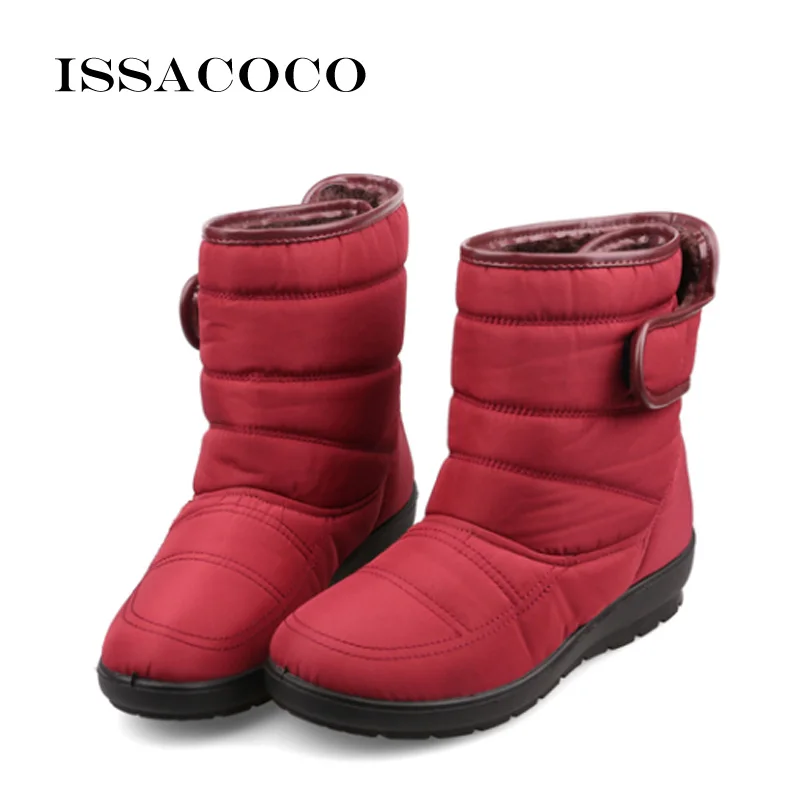 ISSACOCO/зимние ботинки женская зимняя обувь женские зимние детские модные