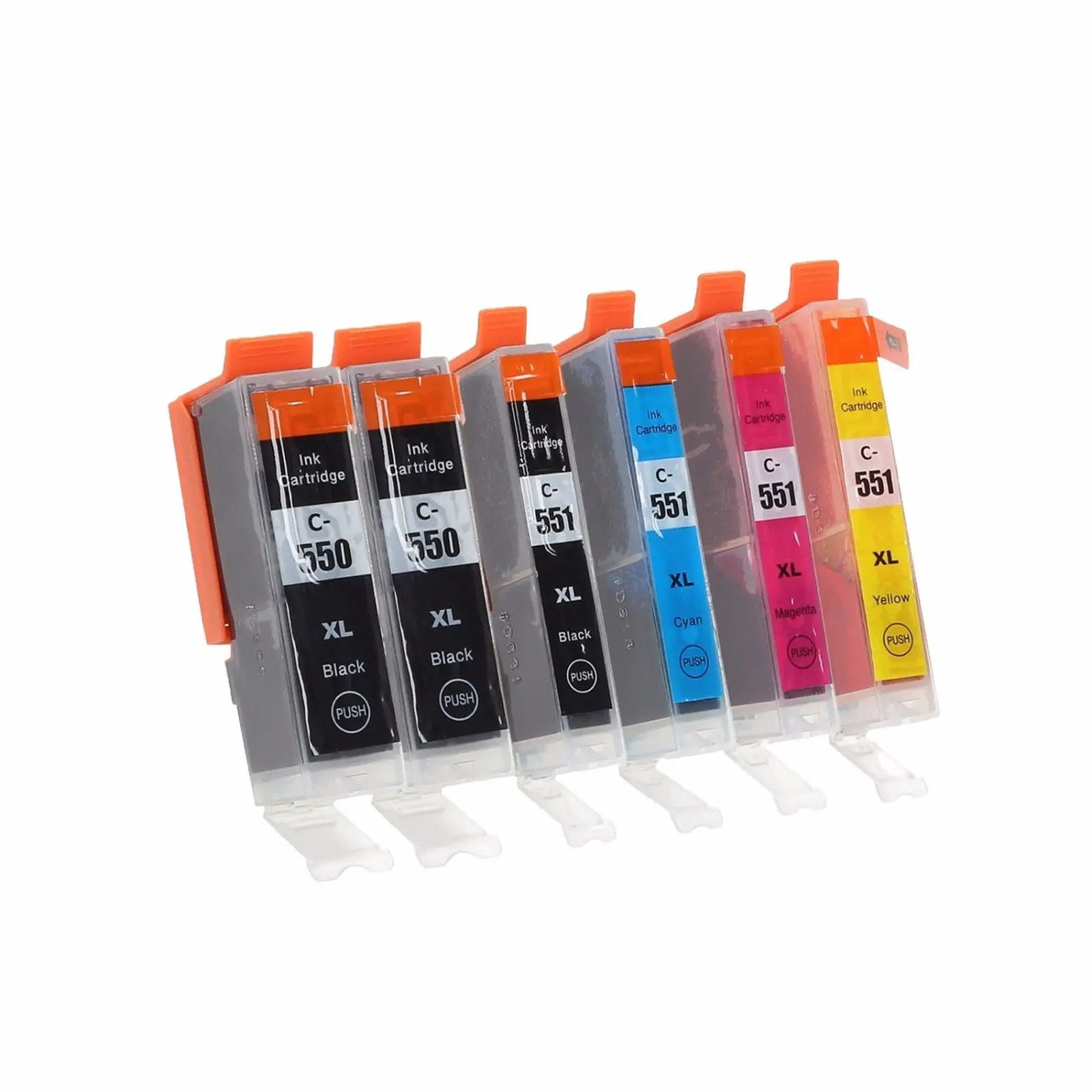 5 шт. чернильный картридж PGI550 CLI551 совместимый для Canon Pixma MG5450 MG5550 MG6350 MG6450 MX725 iP7200 IP7250