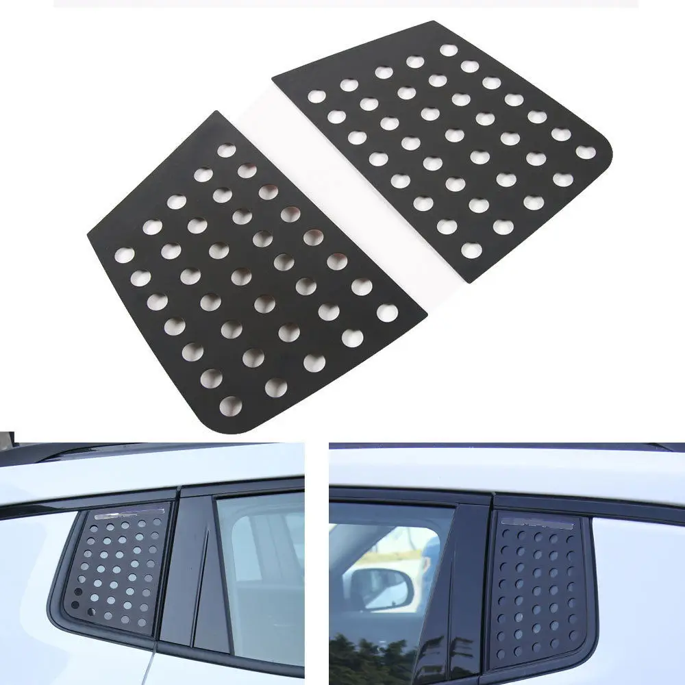 

2x Aluminum Car Rear Door Window Triangle Cover Trim Moulding For Jeep Compass 2017+