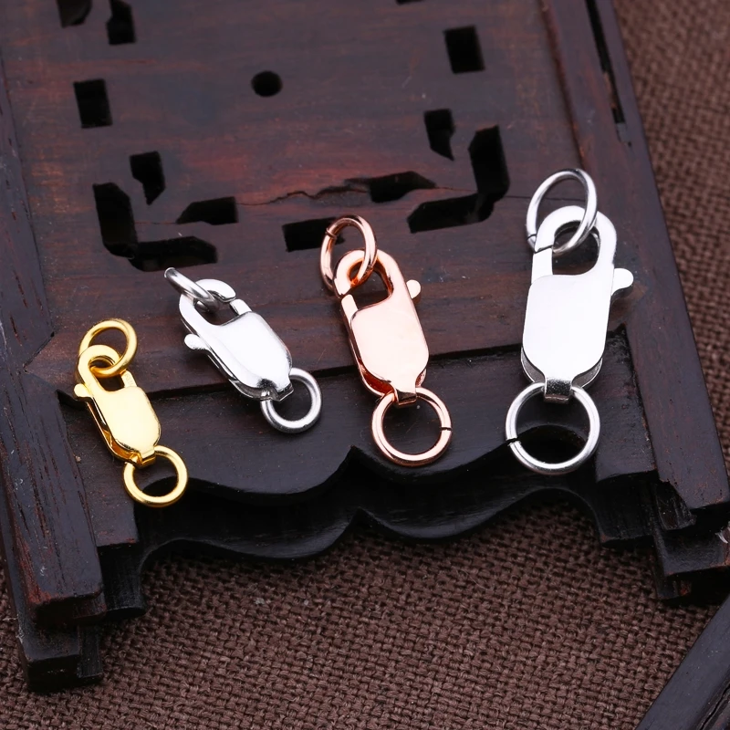 925 Silver Color Plating Lobster Clasp Hooks for Necklace&Bracelet Chain DIY Fashion Jewelry Findings