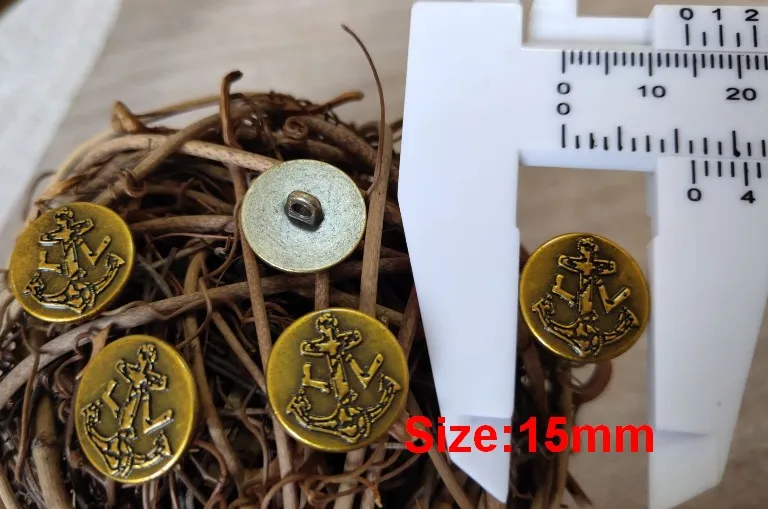 Пуговицы из высококачественной бронзы в стиле ретро длиной 15 мм 10 шт. | Дом и сад