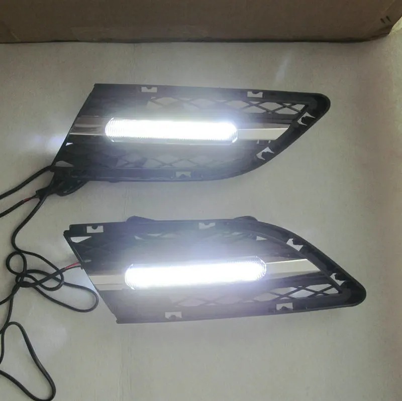 1 пара DRL для BMW E90 3 серии 328i 320i 325i 330i 2010 2011 2012 LED дневные ходовые огни Дневные