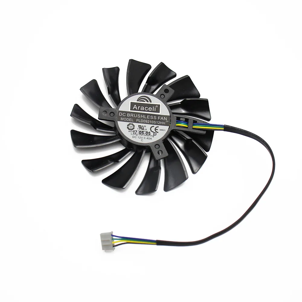 PLD09210S12HH 12В 0.40A 4Pin 87 мм GTX1060 Mini для MSI GTX 1060 AERO ITX охлаждающий вентилятор