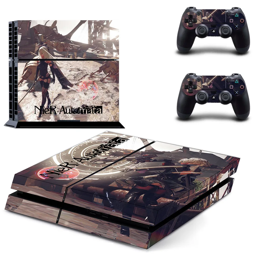 Игра NieR Automata PS4 кожи наклейка для sony playstation 4 консоли и 2 контроллеров PS4 кожи Стикеры винил