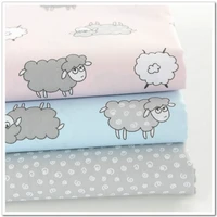 3 colors printed sheep 100 cotton twill baby bedding quilting fabric by meter diy handmade craft sewing fabric