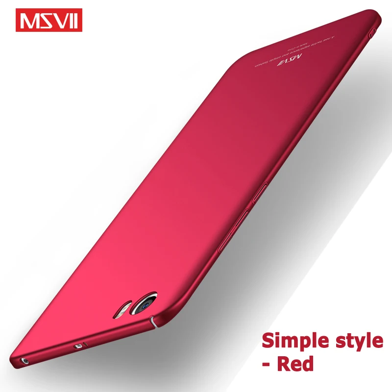 MSVII Чехлы для Xiaomi Mi 5C Чехол тонкий матовый чехол Mi5C Xiomi Жесткий ПК Mi5 c 5 15 |