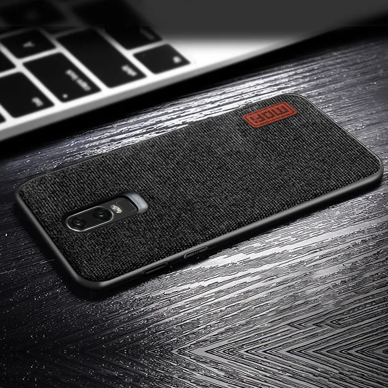 Чехол для oneplus 6, MOFI One Plus 6, Твердый чехол на заднюю панель, мягкий силиконовый тканевый чехол для 1+ 6, полный Чехол, OP6, матовый деловой чехол