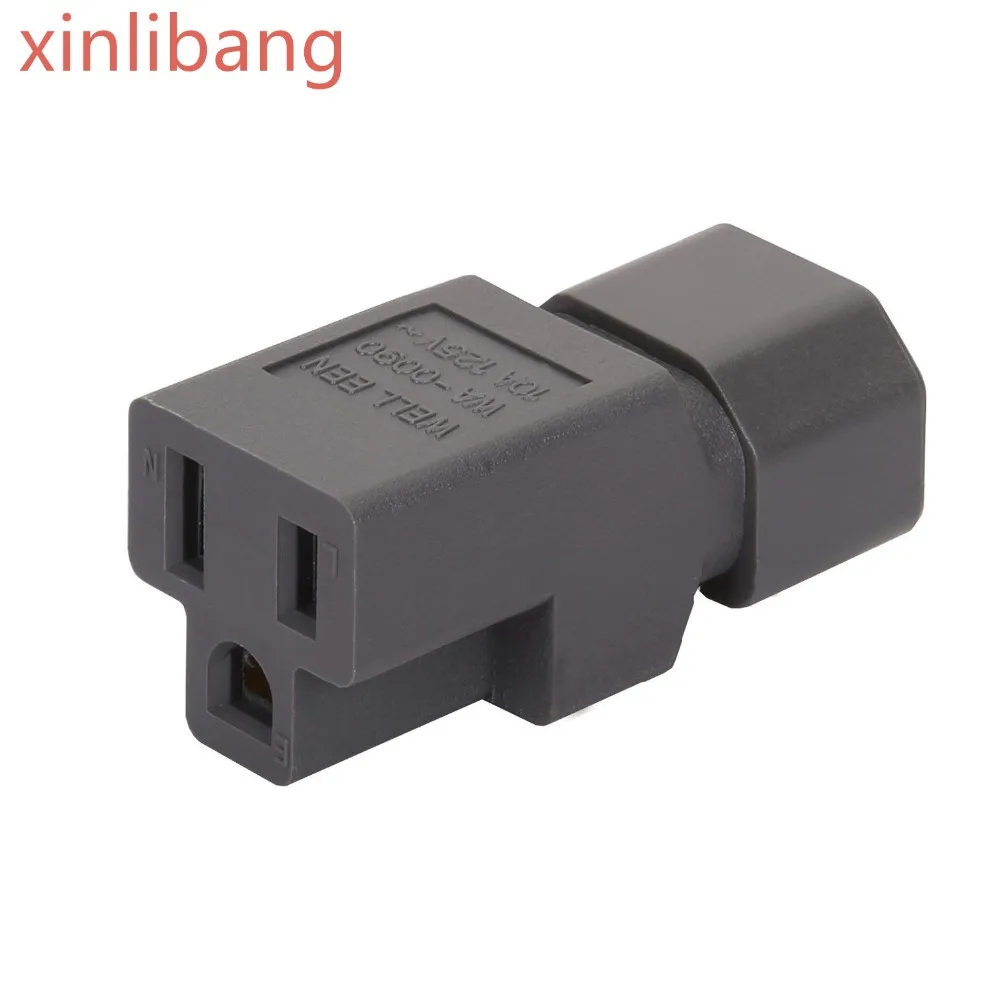 Адаптер переменного тока IEC 320 C14-Nema 5-15R адаптер питания C14-5-15R США 3-полюсный