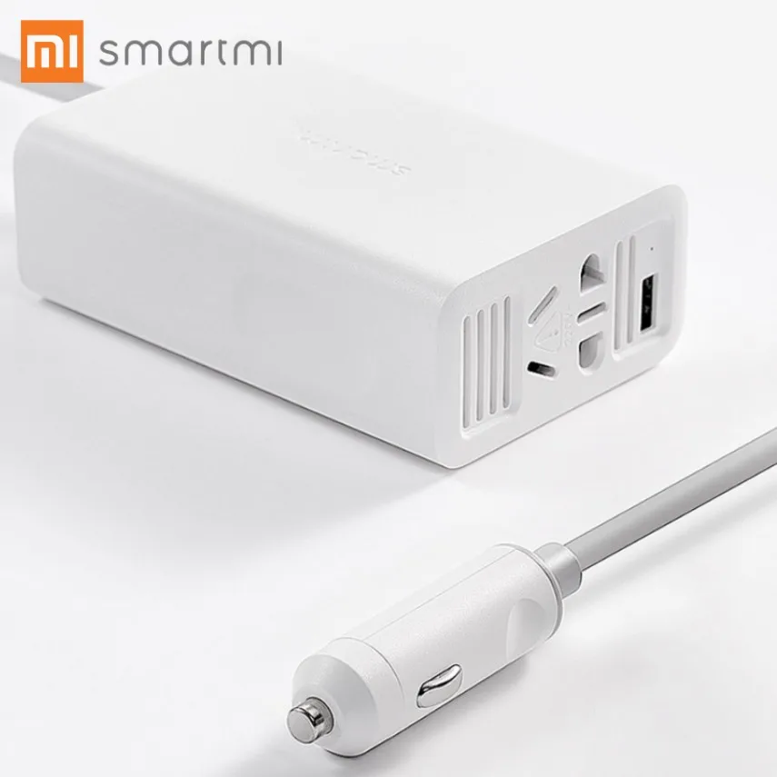 Xiaomi MIJIA Smartmi Инвертер автомобильного зарядного устройства Quick Charge 3 0 12V до 220V 100W|charge
