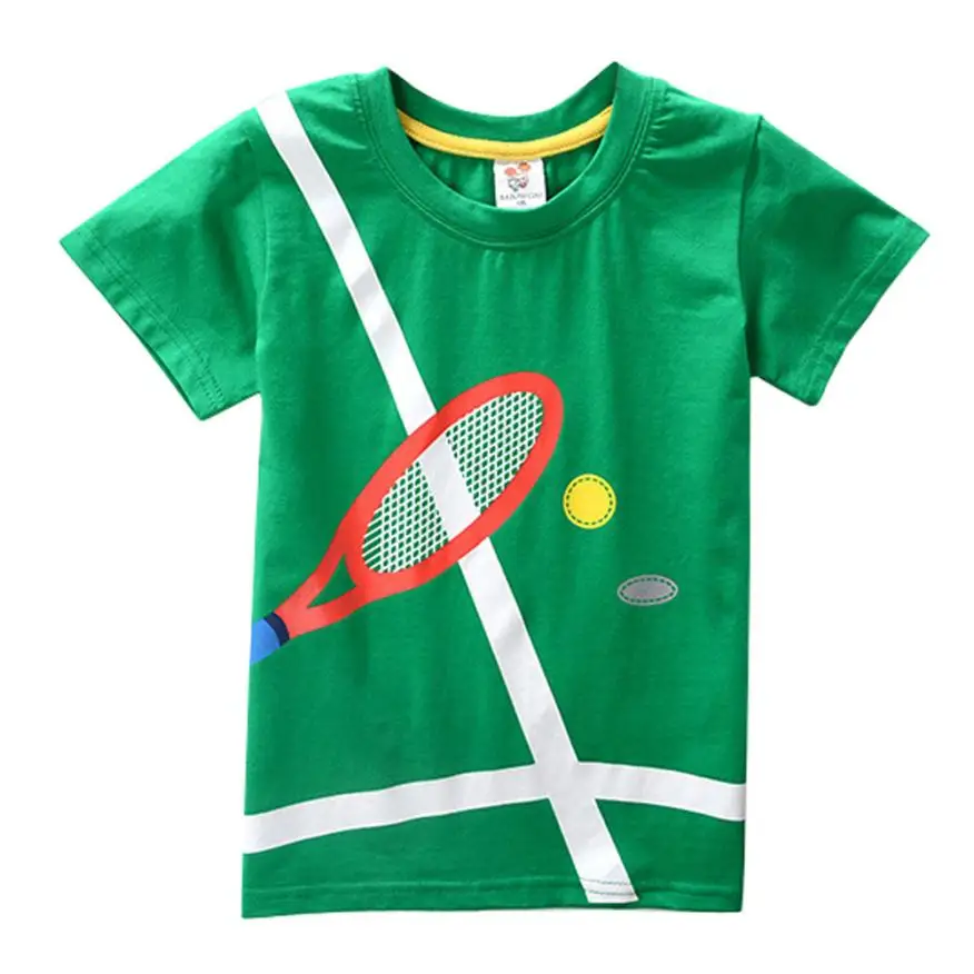 2018 Новое поступление одежда для маленьких мальчиков и девочек топы с короткими