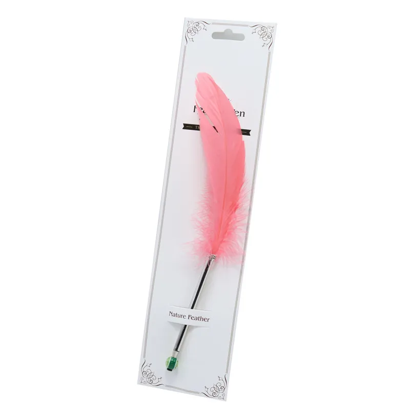 10 pcs pink 10 шт. Красивая перьевая Шариковая ручка для письма для школьных принадлежностей канцелярские дешевые товары милые Kawaii Ручки канцелярские товары - Цвет: 10 pcs pink