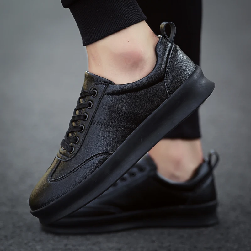 BomKinta Brand Breathable Casual Shoes Men Black White Red Outdoor Walking Sneakers Comfortable Mans Footwear |