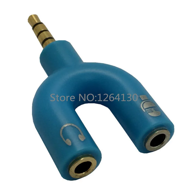 Y образный 3 5 мм стерео сплиттер аудио штекер наушники гарнитура + микрофон