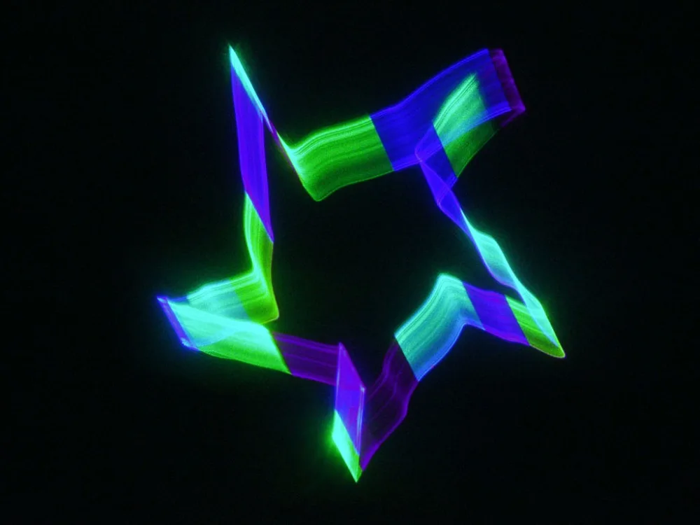 Фото Лазерный сканер GBC с 3D эффектом, управление DMX, зеленый, синий, голубой канал, мощный проектор красочное освещение сцены, луч света для вечери... №4