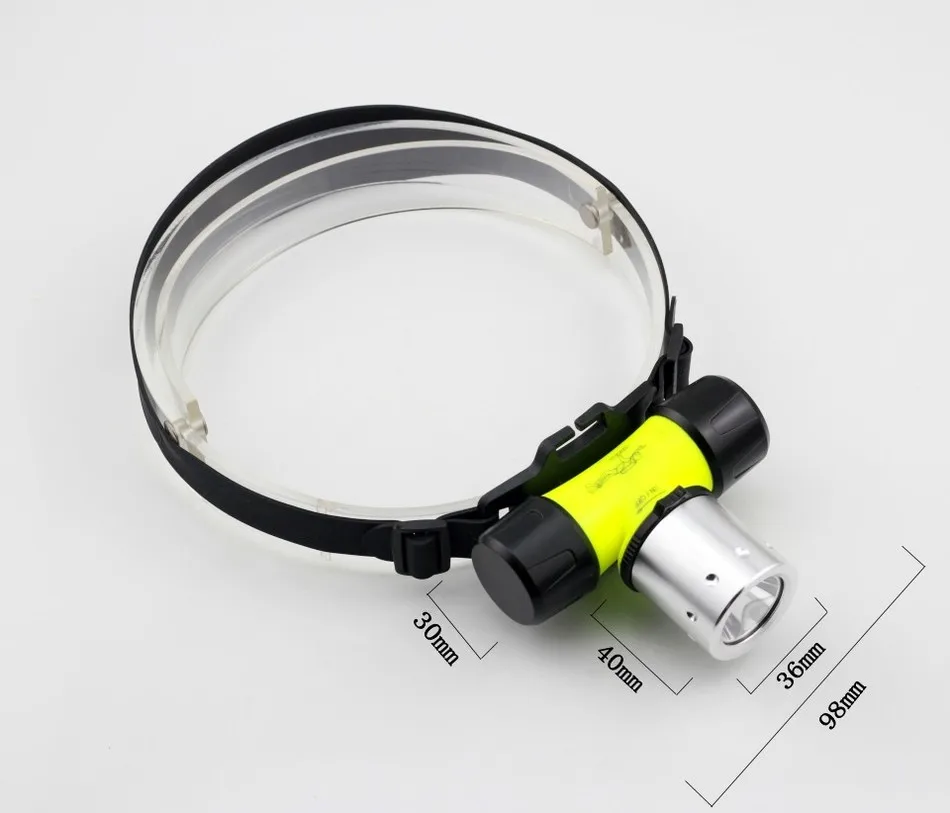 Yupard XM-L2 T6 светодиодный Diver Дайвинг налобный фонарь вспышка светильник фонарь водонепроницаемый плавающий головной светильник 18650 батарея AAA Белый Желтый светильник