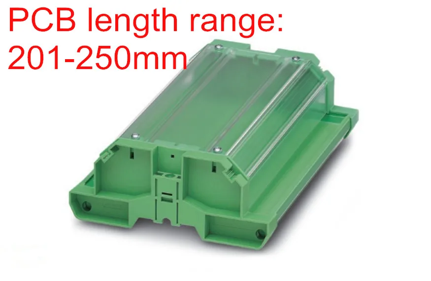 UM122 профиль с крышкой 201 250 мм Корпус для печатной платы PCB din rail carrier плата панели