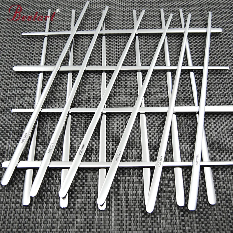 Корейские палочки для еды Hashi Высококачественная 18/10 стандартная плоская палочка