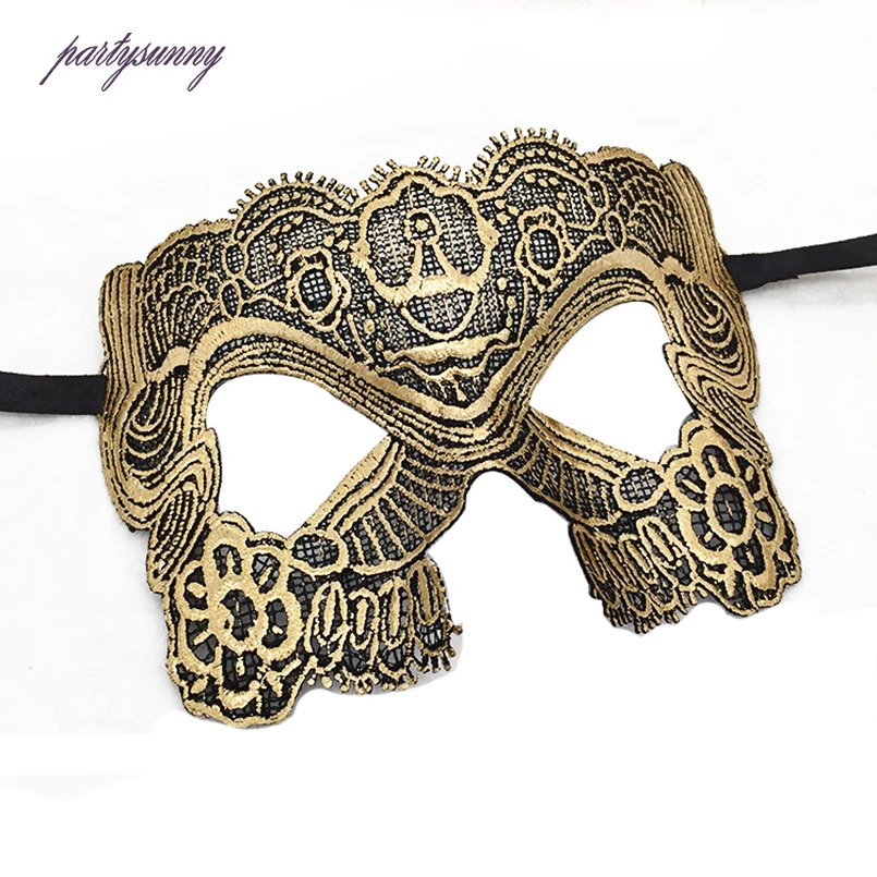 PF кружева маски сексуальная маска для глаз верхняя половина лица Бал Маска