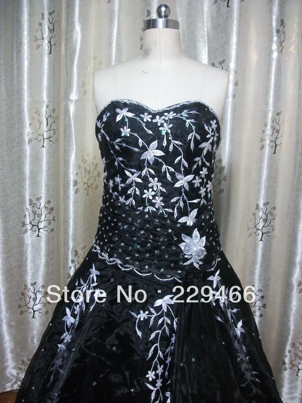 Free shipping 2013 new arrivel elegent black organza sweethert party dress /evening | Свадьбы и торжества
