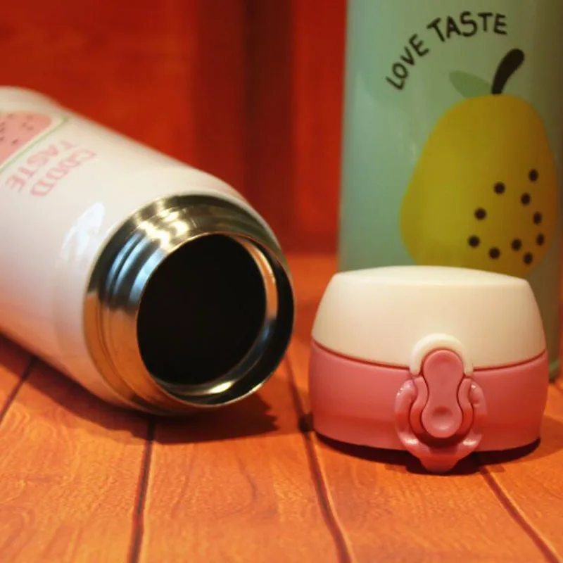 Новый фруктовый узор Термокружка Нержавеющая сталь Вакуумная бутылка 350 мл 500 на