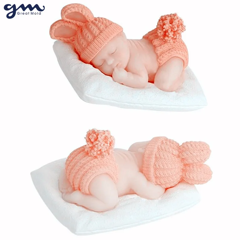 Отличная форма для детского сна с ковриком силиконовая мыла 3D шоколада и