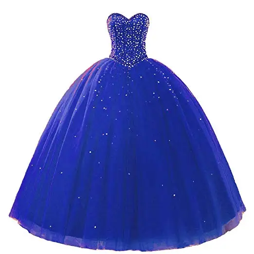Бальные платья ANGELSBRIDEP Vestidos De 16 Anos Quinceanera платье для 16 вечерние сексуальные милые кристаллы дебютантка вечерние платья - Цвет: Royal Blue