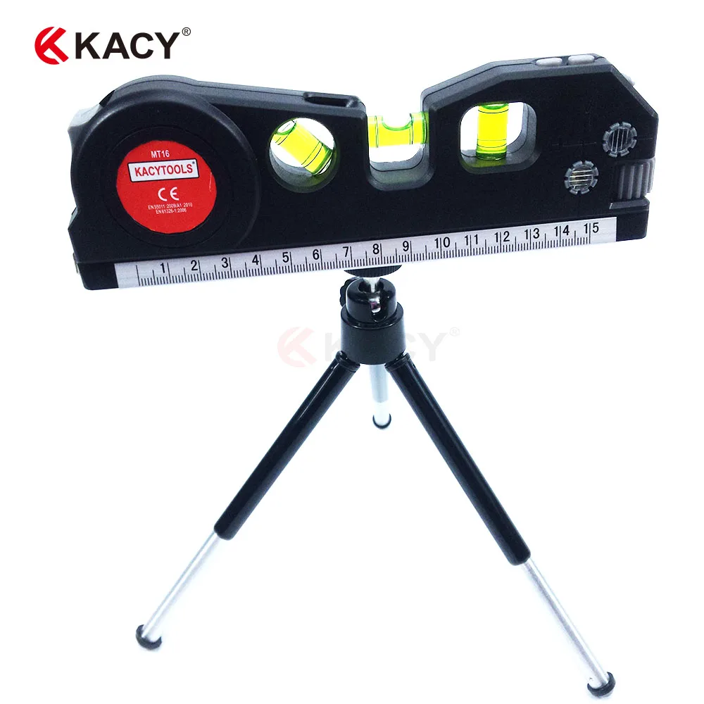 Мульти функциональный портативный лазерный уровень kacytools MT16 4 в 1 2 линии точка