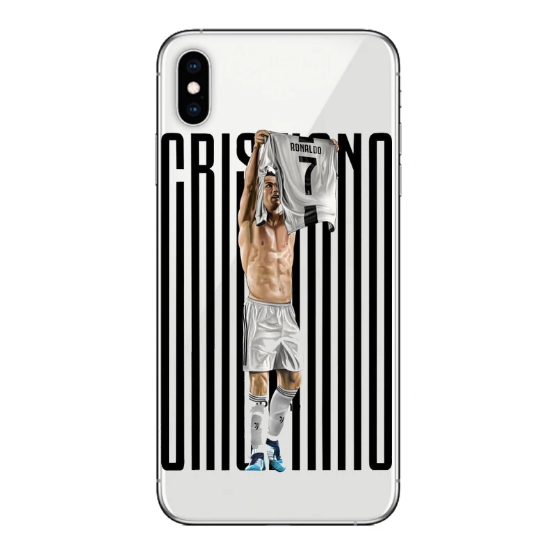 Griezmann Mo Salah Dybala Neymar jr Ronaldo Футбол Джерси Мягкий ТПУ чехол для iPhone X 5 5S SE 6 6SPlus 7 8 Plus XR XS