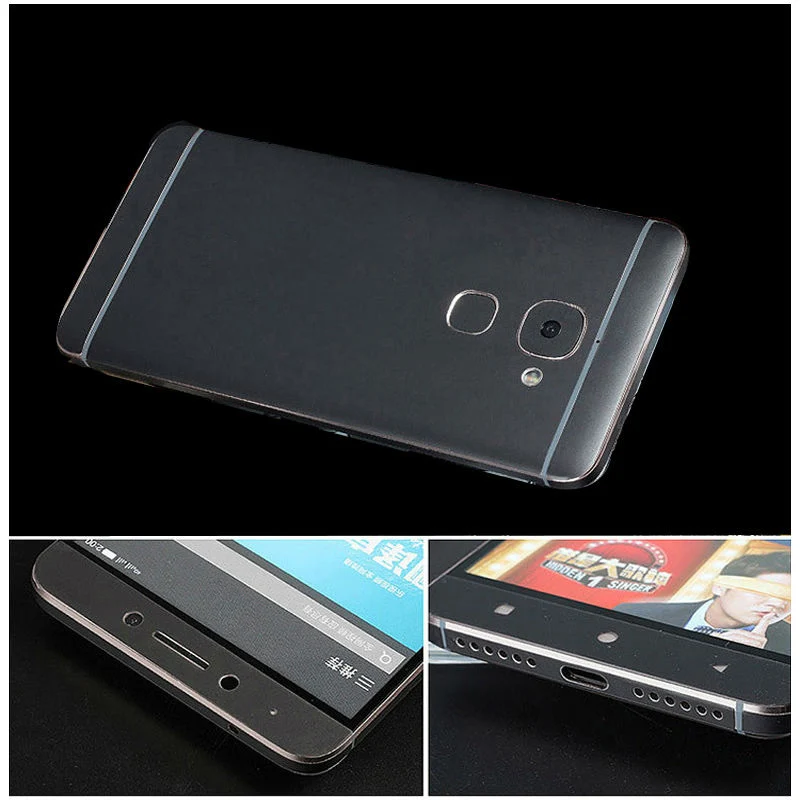 Fashion Ultra Thin Front Back Body Candy Color Metal Decals Drawing Ice Sticker Protect Cover For Letv LeEco Le 1S 2 Pro Max |