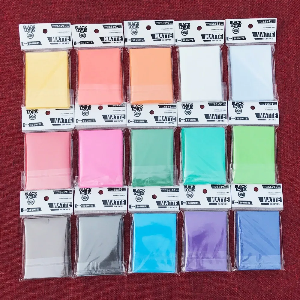 100 шт./лот цветные матовые рукава для карт mtg 66x91 мм защиты и хранения ваших 15