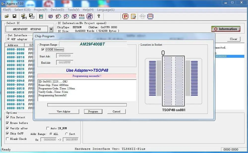 USB программатор TL866II Plus для 15000 + IC SPI 40/44 / 48PIN Flash NAND EEPROM MCU PIC AVR SOP8 серия зажимов 74/54