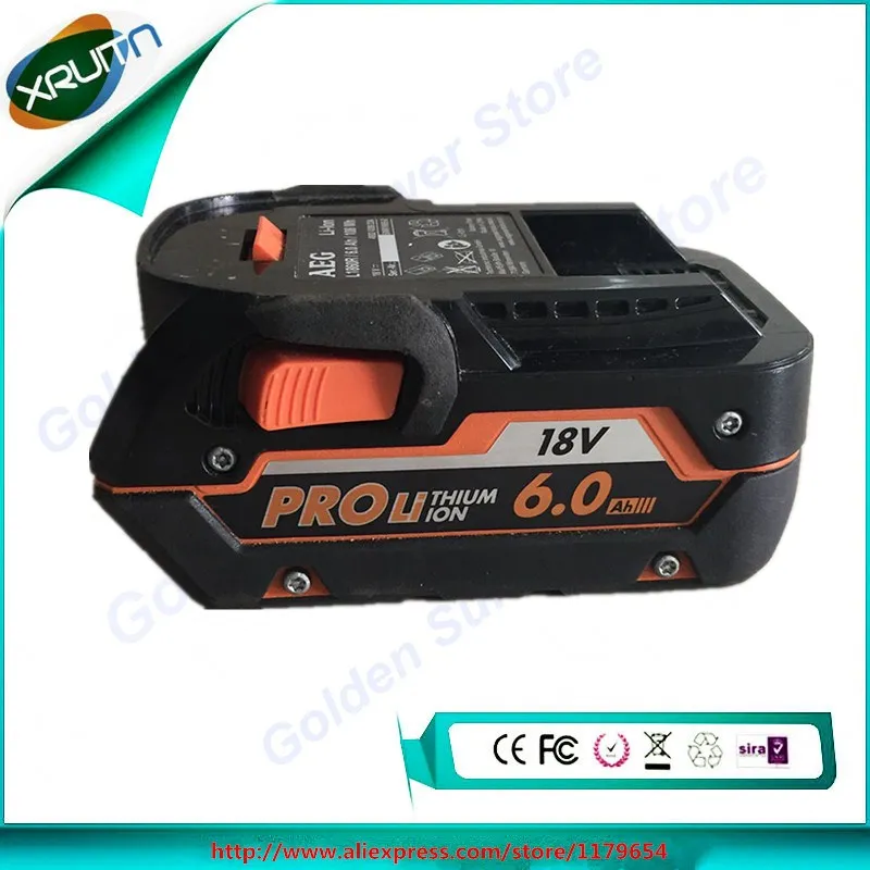 Бесплатная доставка Для RIDGID/AEG HYPER 18V 6 0 Ah литий ионный аккумулятор высокой емкости