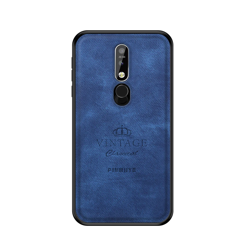 Чехол для Nokia 7,1, Винтажный чехол из искусственной кожи, Жесткий Чехол для Nokia 7,1, защитный чехол для Nokia 7,1
