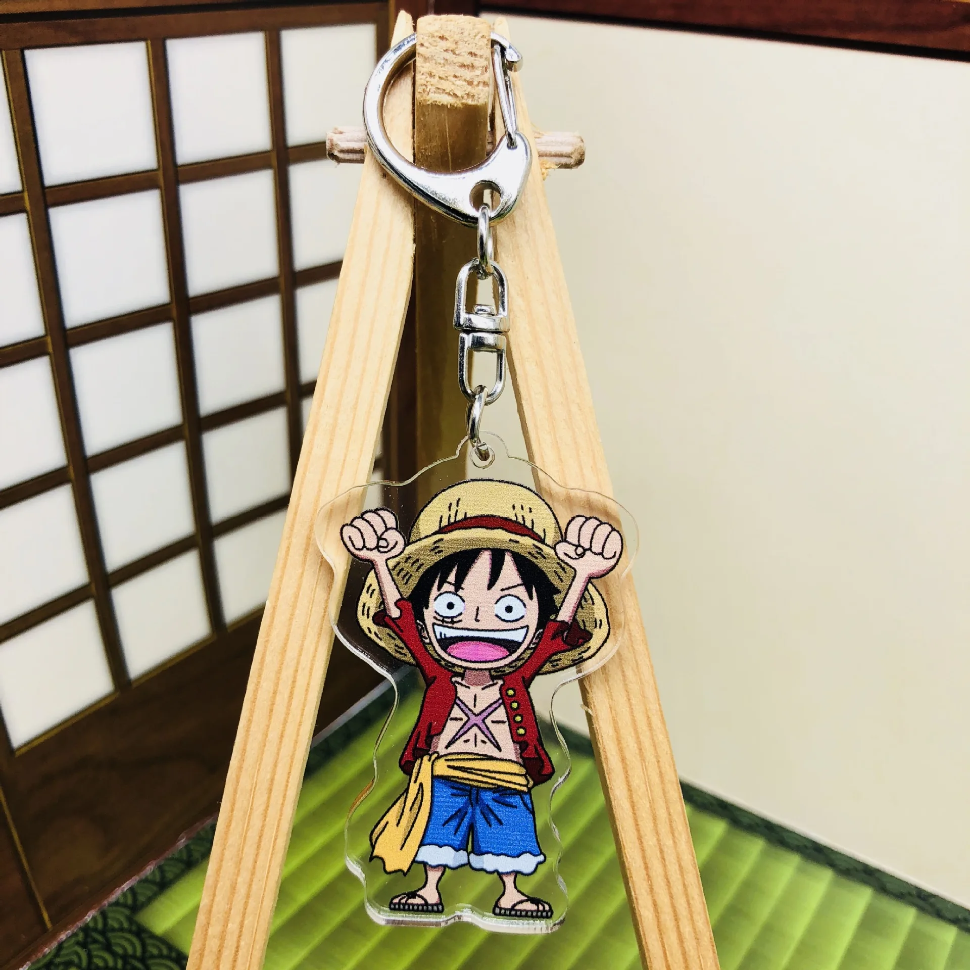 Брелок для ключей акриловый прозрачный двусторонний аниме цельный брелок с