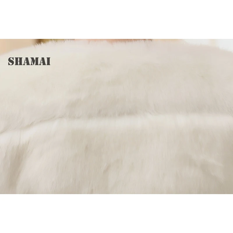 SHAMAI женские зимние 3/4 свадебные куртки с длинным рукавом Теплые Меховые болеро Свадебная меховая накидка на плечи искусственный мех Свадебная куртка