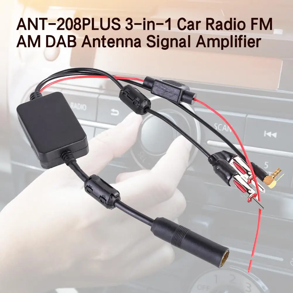 Для универсальной камеры 12V Авто ANT 208PLUS 3 в 1 автомобильное радио FM AM DAB антенна