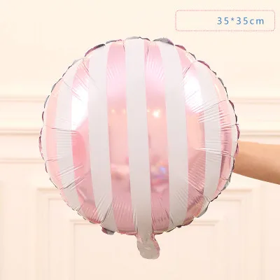 Pink С днем рождения воздушные шары Конфеты Мороженое пончики леденец торт фольга надувные воздушные шары Свадебный декор Детские принадлежности для душа - Цвет: Pink