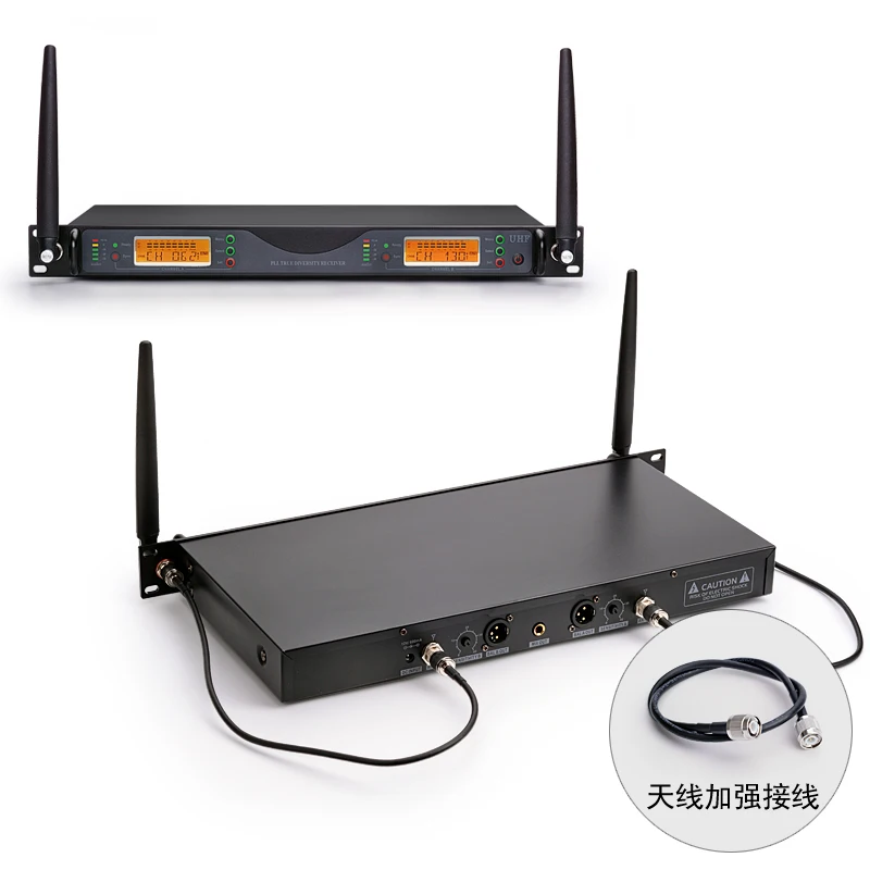 3 года гарантии профессиональная беспроводная двухканальная микрофонная