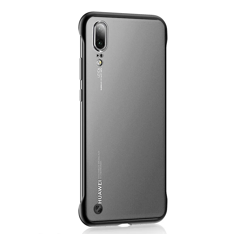 Black ZNP роскошный Бескаркасный матовый чехол для телефона huawei P30 P20 Pro полный чехол s для huawei mate 20 Pro P30 Honor 20 Pro Чехол в виде ракушки - Цвет: Black