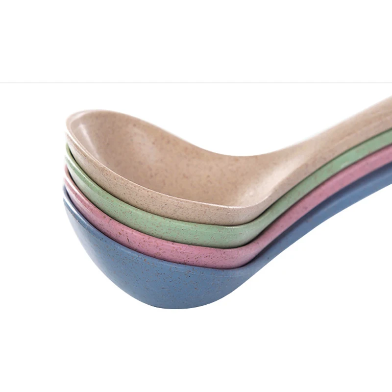 4 цвета большая длинная ложка посуда Пшеничная солома для риса ручка супа