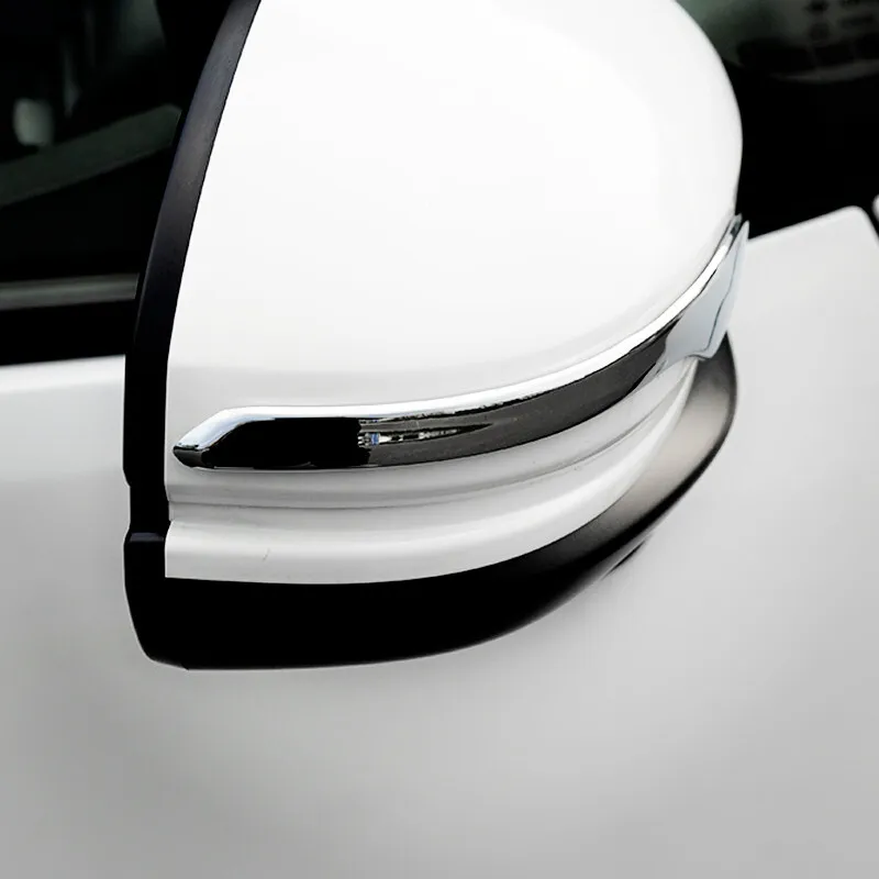 2 шт. хромированные полосы для бокового зеркала заднего вида Honda Fit jazz 2014 2015 2016 2017