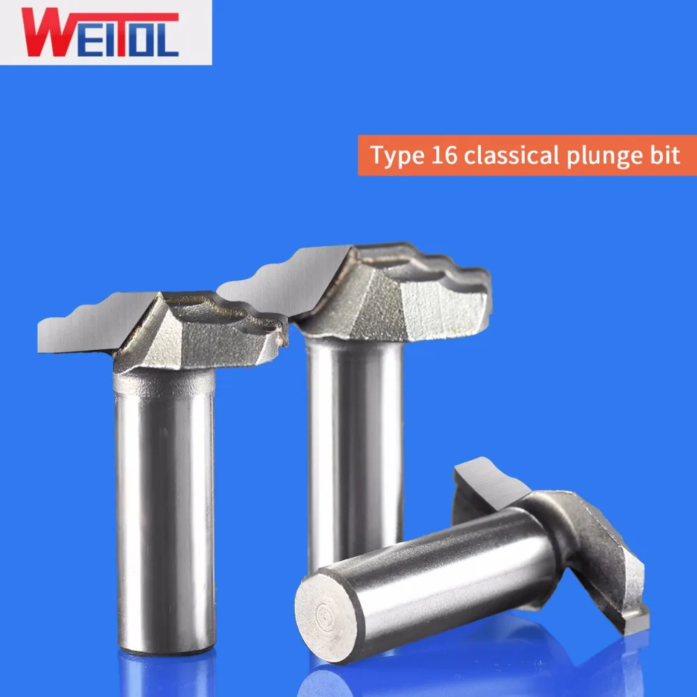 WeiTol 1/2 дюйма твердосплавные дверные фрезы для шкафа деревообрабатывающие