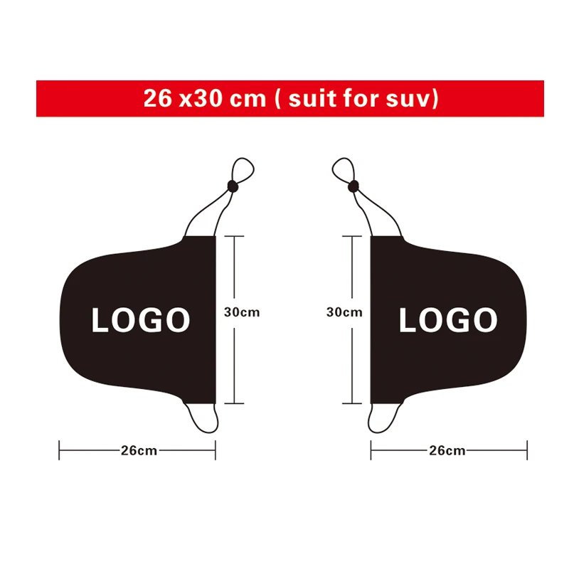 

Custom Flag Car Side Mirror Covers for SUV, any logo is OK