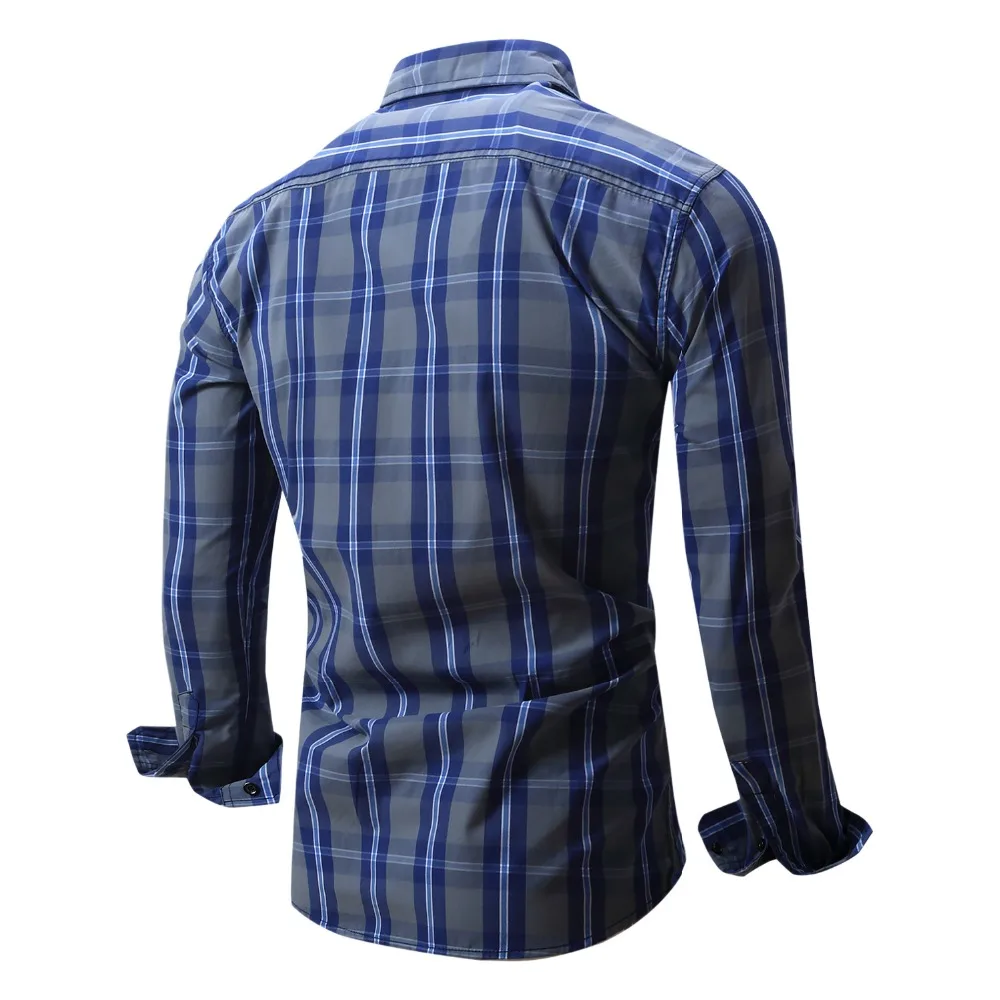 Новая международная торговля Мужская Повседневная рубашка с длинным рукавом из